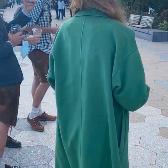 ZARA Oversized Green Coat - Picture 13 of 14